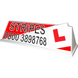SCHOOL OF MOTORING INSTUCTOR DRIVING SCHOOL SIGN MAGNETIC ROOF BOX L PLATES 